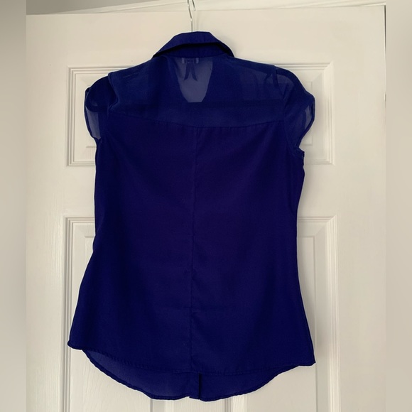 Dynamite Royal Blue Button-up Shirt - Picture 2 of 2